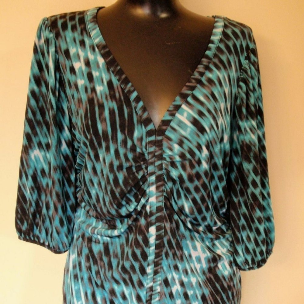 Worthington Teal/Black Top - Sz. M